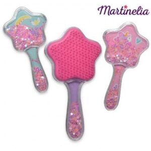 Brosse à cheveux licorne à paillettes Martinelia