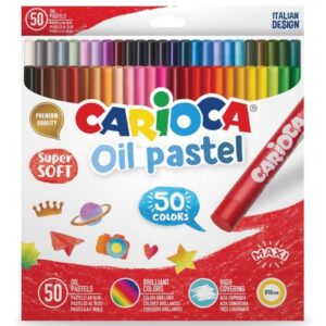 Crayons Pastels à l'Huile 50 Pcs CARIOCA