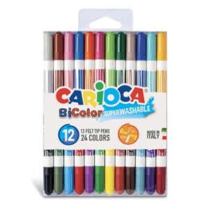 Feutres Bicolor 12 Pcs CARIOCA