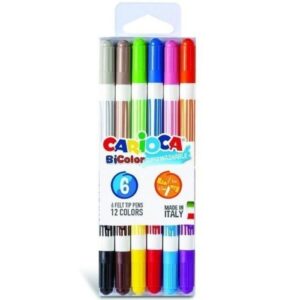 Feutres Bicolor 6 Pcs CARIOCA