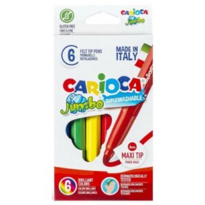 Feutres Jumbo Maxi 6 Pcs CARIOCA