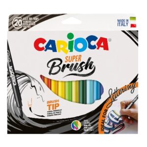 Feutres Super Brush 20 Pcs CARIOCA