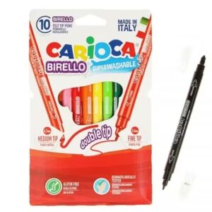 Feutres double pointe 10 Pcs BIRELLO CARIOCA