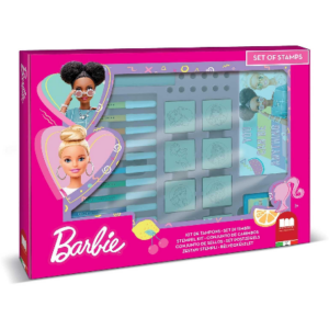 Maxi Coffret de tampons pour coloriage Barbie Multiprint