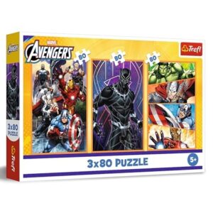 Puzzle 3x80 pcs Avengers TREFL