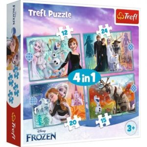 Puzzle 4 en 1 Frozen TREFL