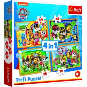Puzzle 4 en 1 Pat Patrouille TREFL