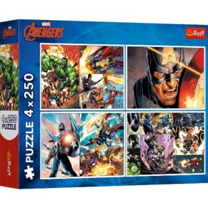 Puzzle 4x250 pcs Avengers TREFL