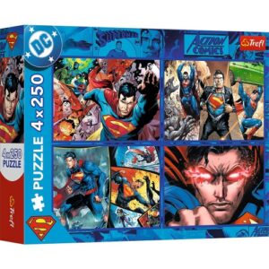 Puzzle 4x250 pcs Superman TREFL