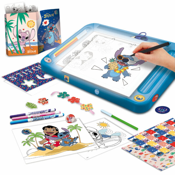 Ecole De Dessin Avec Table Lumineuse STITCH Lisciani - SANTE BEBE ...