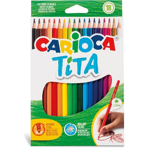 Crayons Effaçable TITA 18 Pcs CARIOCA
