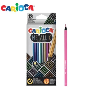 Crayons Metallic 12 Pcs CARIOCA