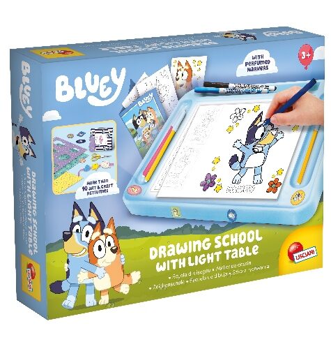 Ecole De Dessin Avec Table Lumineuse Bluey Lisciani