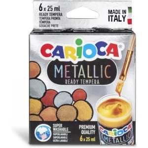 Peintures En Détrempe 25 Ml 6 Pcs CARIOCA