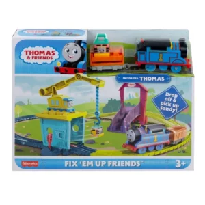 Coffret piste de 18 Pcs avec locomotive à piles FISHER PRICE
