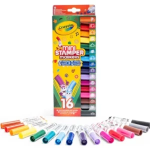 Feutres Lavables avec Pointe Tampon 16 Pcs CRAYOLA