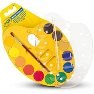 Palette de Peinture Aquarelle Lavable 12 Couleurs CRAYOLA