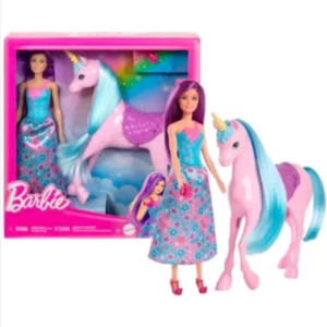 Poupée Barbie ET une licorne