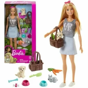 Poupée Barbie et les animaux mignons