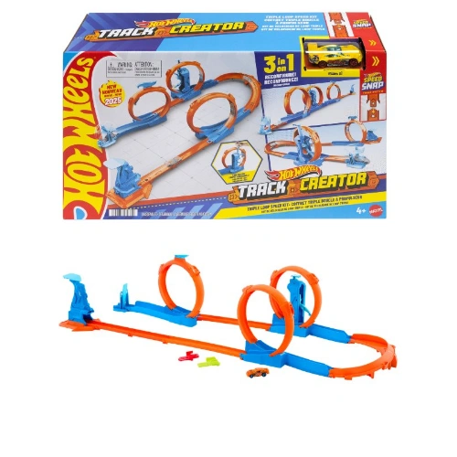 Track Creator Triple Loop Pack HOT WHEELS