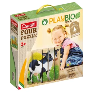 Puzzle en bois Animaux de la Ferme Quercetti