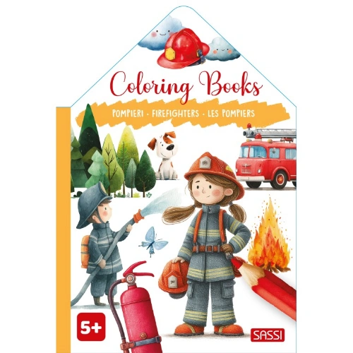 Coloring Books les pompiers Sassi Junior