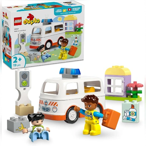 L’ambulance et le chauffeur lego 10447