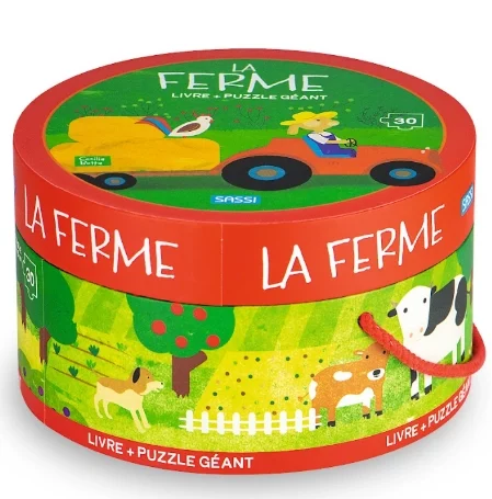 Puzzle Rond la ferme 30 Pcs Sassi junior