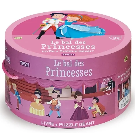 Puzzle Rond le bal des princesses 30 Pcs Sassi junior