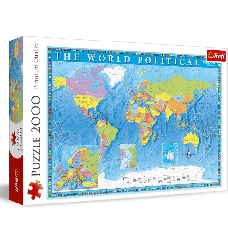 Puzzle 2000 Pcs Carte du monde TREFL
