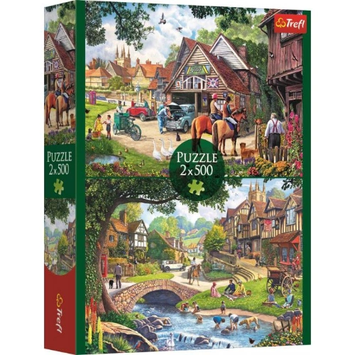 Puzzle 2*500 pcs Vie Idyllique TREFL