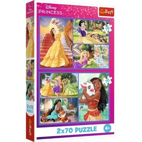 Puzzle 2x70 pcs Princess TREFL