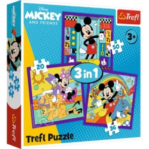 Puzzle 3 en 1 Mickey et ses amis TREFL