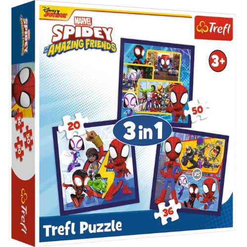 Puzzle 3 en 1 Spidey TREFL