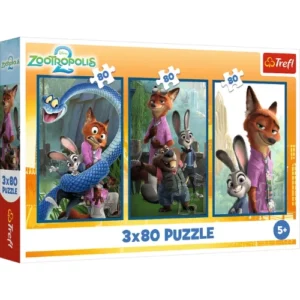 Puzzle 3x80 pcs Zootopia TREFL