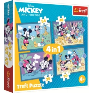 Puzzle 4 en 1 Mickey et ses amis TREFL