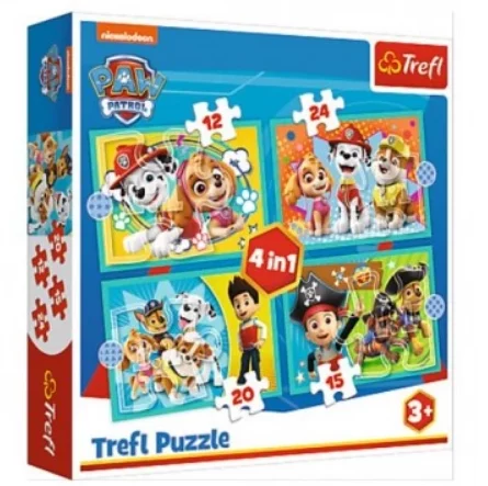 Puzzle 4 en 1 Paw Patrol TREFL
