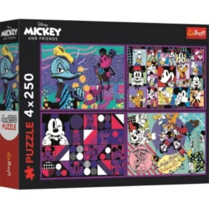 Puzzle 4x250 pcs Mickey TREFL