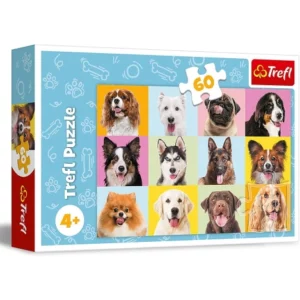 Puzzle 60 Pcs Chiots Mignons TREFL