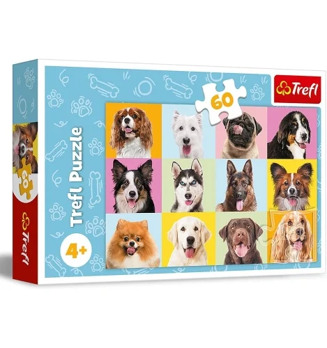 Puzzle 60 Pcs Chiots Mignons TREFL