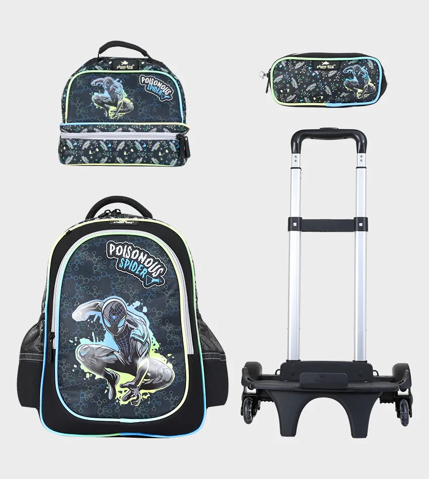 Sac à dos avec chariot 3 pcs GLOSSY BIRD