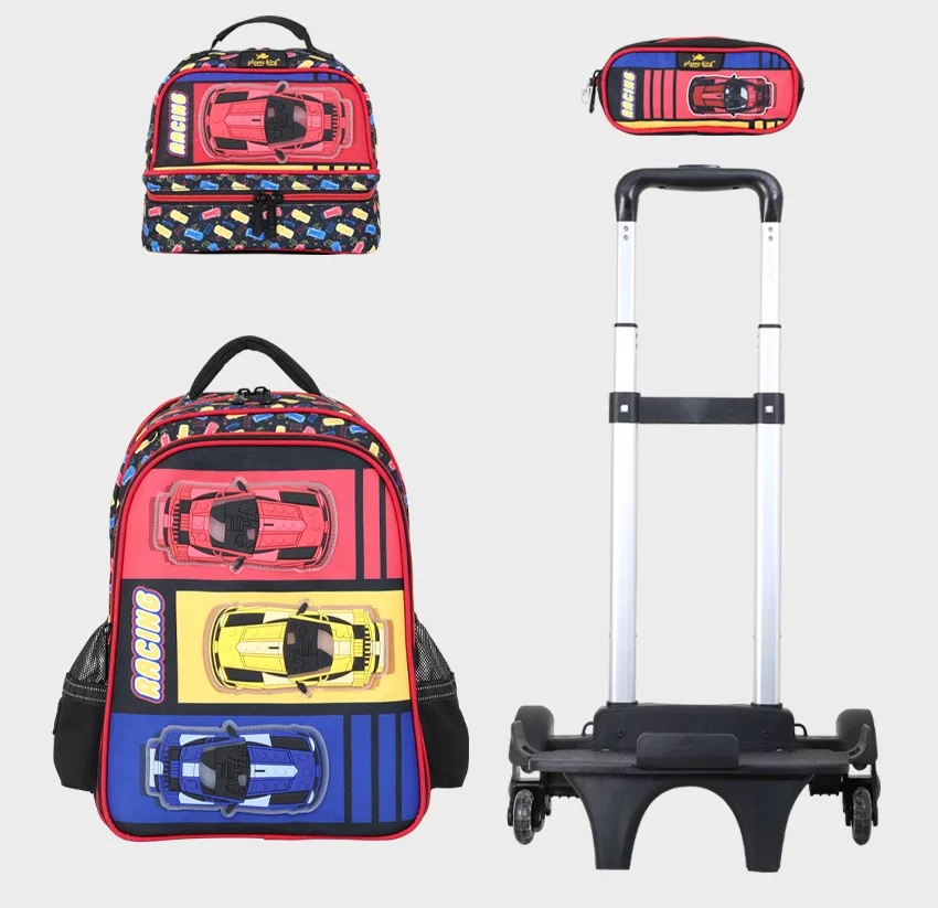 Sac à dos avec chariot 3 pcs GLOSSY BIRD