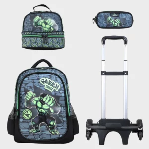 Sac à dos avec chariot 3 pcs GLOSSY BIRD