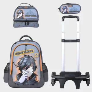Sac à dos avec chariot 3 pcs GLOSSY BIRD