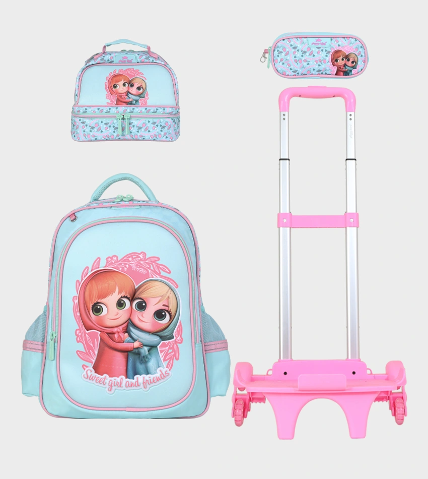 Sac à dos avec chariot 3 pcs GLOSSY BIRD