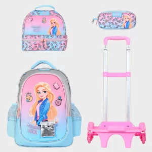 Sac à dos avec chariot 3 pcs GLOSSY BIRD