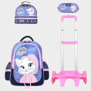 Sac à dos avec chariot 3 pcs GLOSSY BIRD