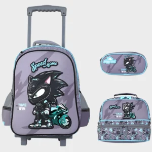 Sac à dos avec chariot 3 pcs GLOSSY BIRD