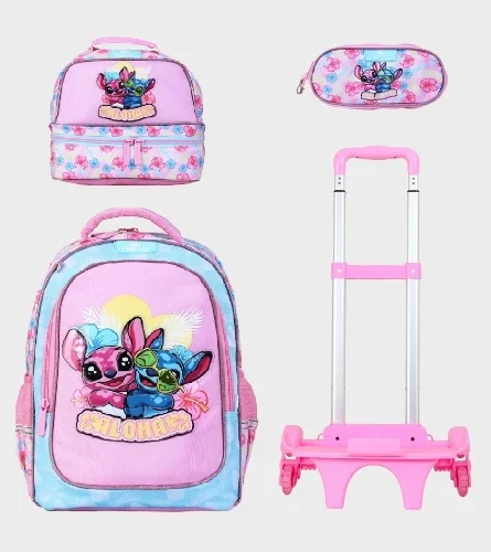 Sac à dos avec chariot 3 pcs GLOSSY BIRD