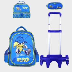 Sac à dos avec chariot 3 pcs GLOSSY BIRD